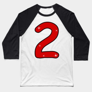 Numeral 2, two, 2 years, second, number 2, number two, 2 year old, 2st birthday gift, 2st birthday design, anniversary, date, birthday, anniversary, Baseball T-Shirt